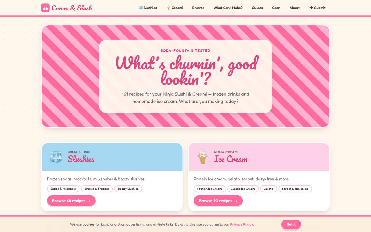 Cream & Slush preview